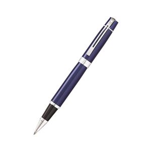 300 Blue Lacquer/Chrome Plated Pen (Rollerball)