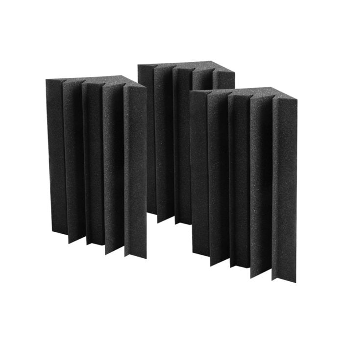 ACOUSPANEL Corner Bass Traps, 2 Stuks 40x28x20cm, Breedband Bas Absorber, Akoestische Absorber, Kleur Antracietgrijs