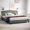 Sonata King Charcoal Curved Bed Frame