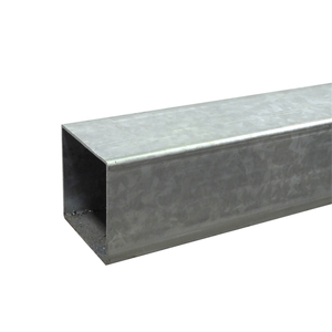 Australian Handyman Supplies 65 x 65mm x 2.4m Galvanised Steel Fence Post - galvanised