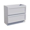 Stein 900 x 450 x 810mm White Select Shaker Floor Standing Vanity - Cabinet Only