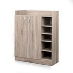 5 Tier Artiss Shoe Storage Rack Walnut