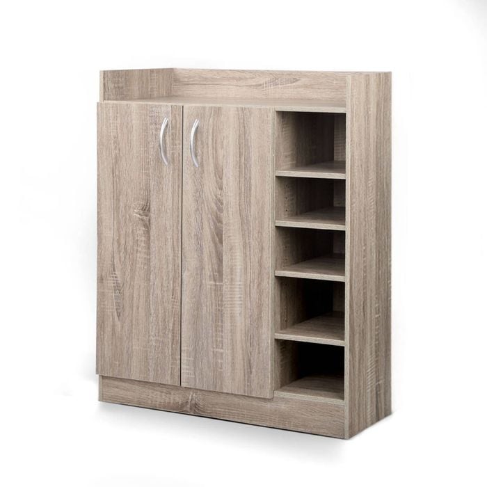 5 Tier Artiss Shoe Storage Rack Walnut
