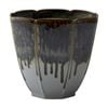 Ecology Midnight Matte Glaze Gretta Vase Flower Sculpted 20cm