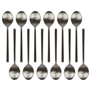 Argon Tableware Stainless Steel Dessert Spoons - 20cm - Pack of 12