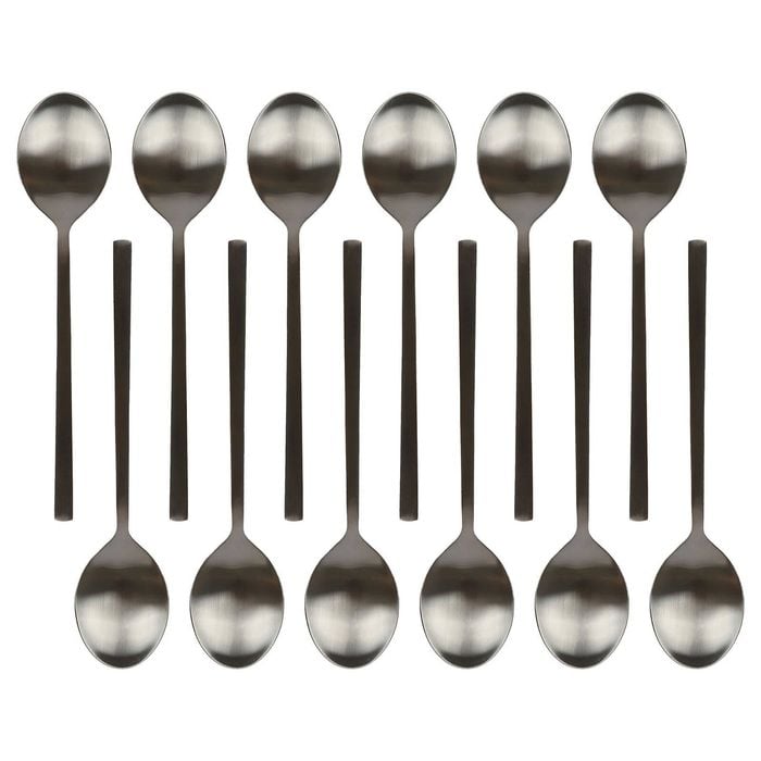 Argon Tableware Stainless Steel Dessert Spoons - 20cm - Pack of 12