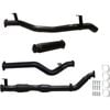 Ignite Exhausts Turbo Back For Toyota Landcruiser 79 Series V8 D/cab 3" Cat & Hotdog Black Aluminised Steel
