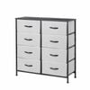 Sherwood Luna 8 Chest Of Drawers Lowboy Dresser Storage Wooden Desk Grey