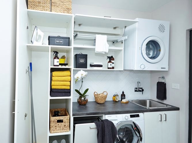 DIY - Header - Laundry storage ideas with flatpax utility