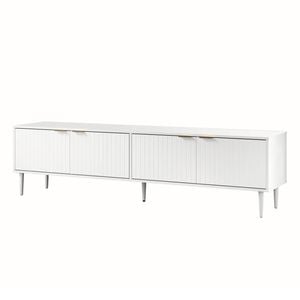 Oikiture TV Cabinet Entertainment Unit 180cm White