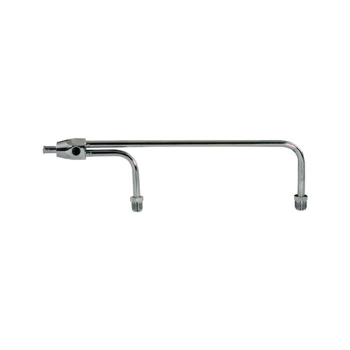 Fuel Line Chrome Steel Dual Inlet For 8-21/32" Centres Holley Carbs