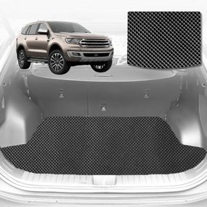 6D Diamond Car Boot Mat for Ford Everest 2015-2021-Cargo Mat-Black-Outback GT