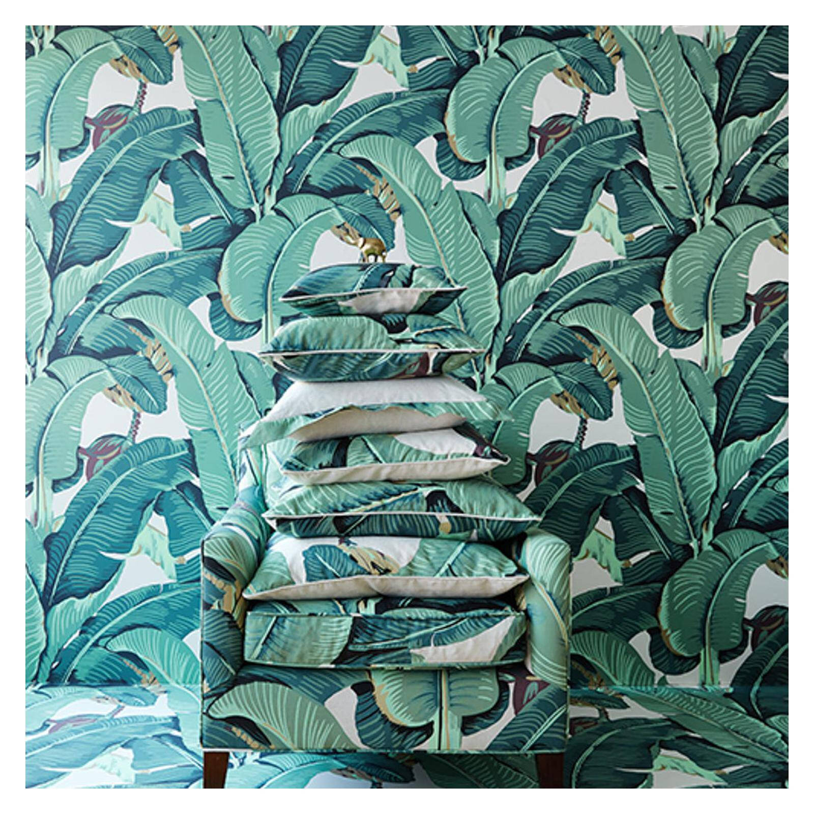 Wallpaper Trader Martinique Navy - Roll, Green product image
