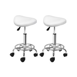 Artiss Salon Stools White x2