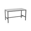 Olg Axis Bar Leaner 4 Leg Black Frame White Top L1800mm X W900mm