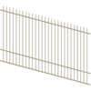 ProtectorAl 1201 - 2400 x 1500mm Paperbark Raked Up to 15º Picket Top Pool Fence Panel