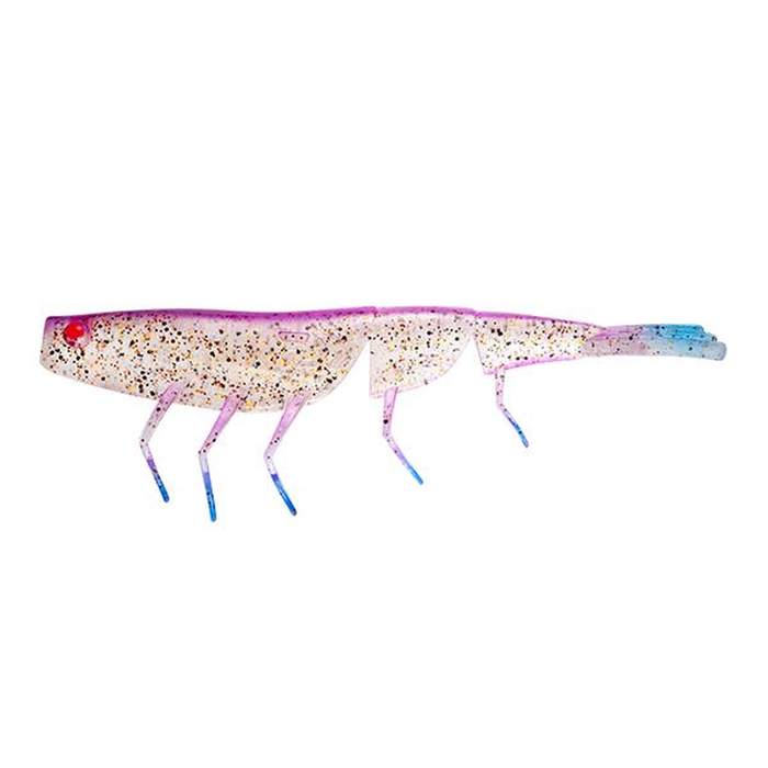 Daiwa BaitJunkie 7" Prawn Soft Plastic Fishing Lure Purple Panther