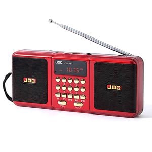 Portable Fm Radio Bluetooth Speaker Red