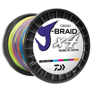 Daiwa J Briad x4 1500m Multi Colour Braid Fishing Line 65lb