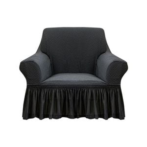 SOGA 1-Seater Dark Grey Sofa Cover