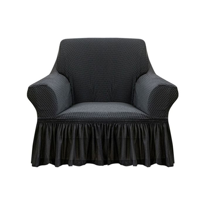 SOGA 1-Seater Dark Grey Sofa Cover