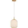 CLA Lighting Pino Interior Opal Matt Mirror Finish Jar Pendant Light
