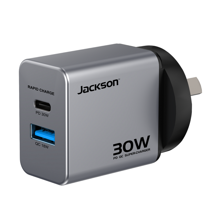 Jackson Wall Charger With 30W USB A And C Ports