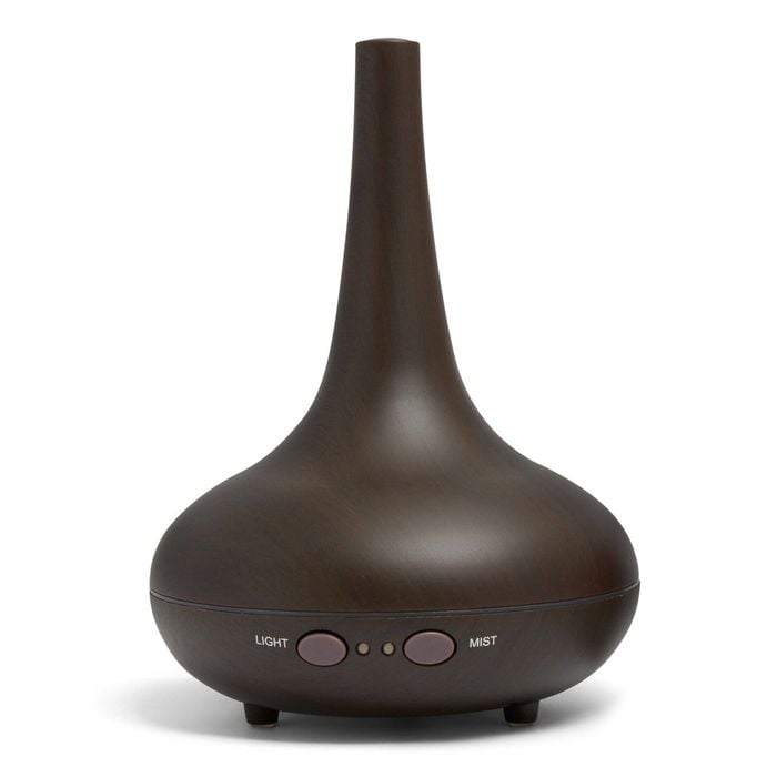 Essential Oil Diffuser Ultrasonic Humidifier 200ml 3 Oils Dark Wood Grain 15 X 15 X 20cm
