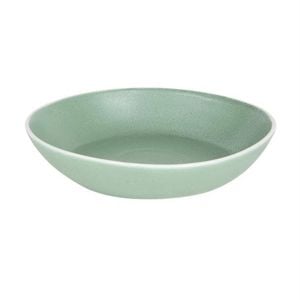 Olympia Coupe Bowl Chia Green 265mm 10.5 Inch Pack Of 4 Porcelain Vitrified Reactive Glaze