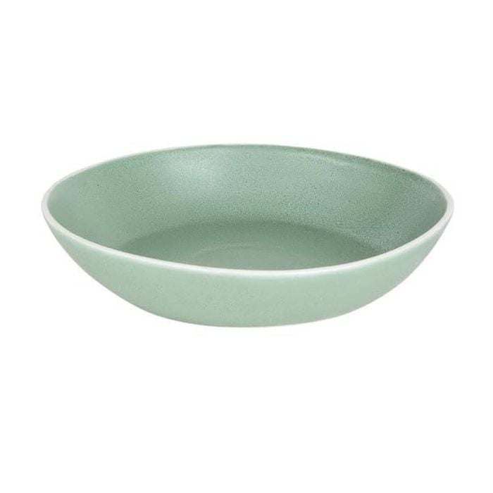 Olympia Coupe Bowl Chia Green 265mm 10.5 Inch Pack Of 4 Porcelain Vitrified Reactive Glaze