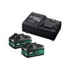 HiKOKI Multivolt Starter Pack with 2x MultiVolt Battery & 1 Charger Pack
