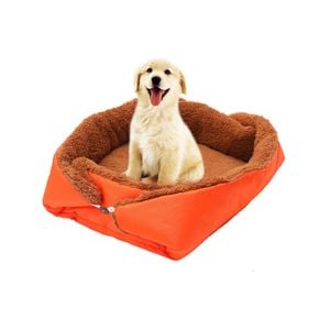 SOGA Pet Car Cushion Orange Dual-Purpose Nest