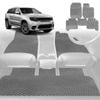 6D Diamond Car Floor Mats for Jeep Grand Cherokee 2011-2021-Full Set-Grey-Outback GT