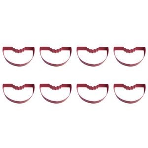 8PK R&M Watermelon Cookie Cutter Polyresin Coated Steel 10.8cm - Fuchsia