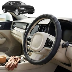 Australian Goose Steering Wheel Cover for Volvo S90 2017 - 2020 Circle Black