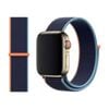 Woven Nylon Sports Watch Band Strap - For Apple iWatch 38mm 40mm 41mm [42mm Series 10] (Blue)