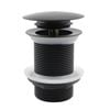 MIXX 40mm 1 1/2" Matte Black Dome Style Pop Up Waste