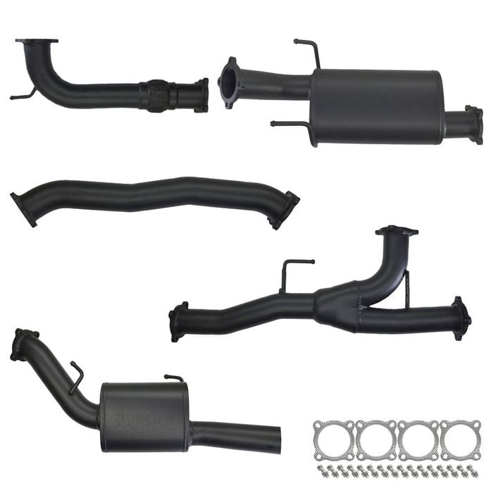 Ignite Exhausts Cat Back For Nissan Y62 Patrol Series 5 5.6l V8 3 Inch With Mid Section Muffler 409 Stainless Steel