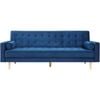 Sofia 3 Seater Sofa Bed - Velvet Blue