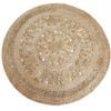Tribal Round Jute Rug - 1079 - Natural - 120x120cm