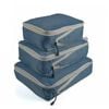 Catzon 3 Set Expandable Compression Packing Cubes for Travel-NavyBlue