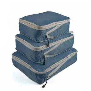 Catzon 3 Set Expandable Compression Packing Cubes for Travel-NavyBlue
