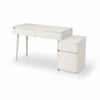 FORET White Dressing Table Vanity Desk With Drawers Storage Cabinet 80cm
