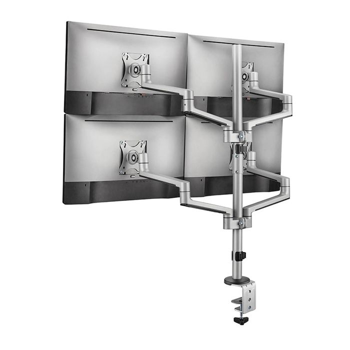 Screenmounts Premium Aluminum Articualting Monitor Arms Stands 4 Screens 17"-32"