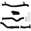 Ignite Exhausts Turbo Back For Toyota Landcruiser 79 Series V8 S/cab 3" Cat & Muffler Black Aluminised Steel