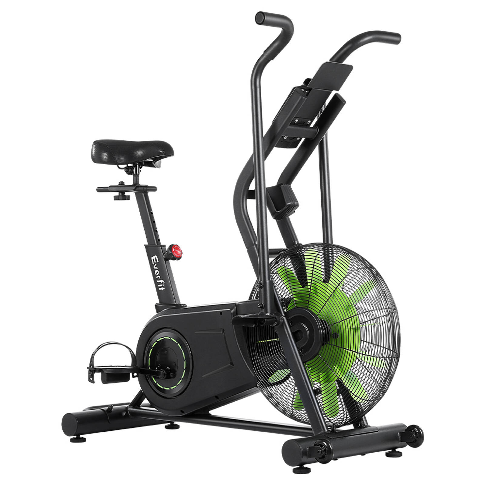 Indoor Cycling Air Bike Hire Everfit Air Bike Dual Action Exercise Bike  Fitness Home Gym Cardio