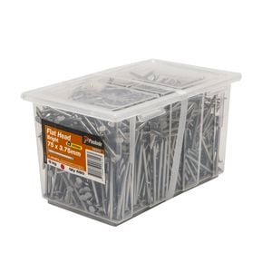 Paslode 75 x 3.75mm 5kg Bright Steel Flat Head Nails - 680 Pack