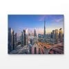 Skyscrapers at Sunset View Dubai Print 100% Australian Made 90x60cm (Stretched Canvas)