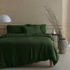 Bedding Co. Organic Bamboo Quilt Cover Set 350TC Olive Double