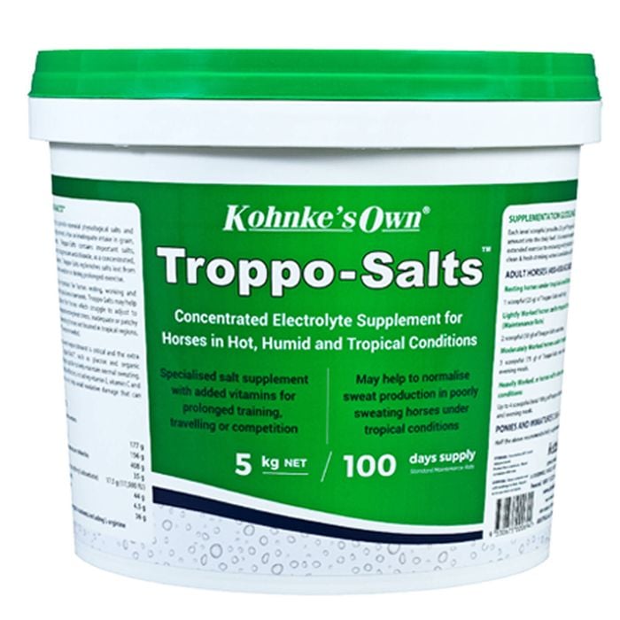 Kohnkes Own Troppo Salts Concentrated Mixed Salt Horse Supplement 5kg